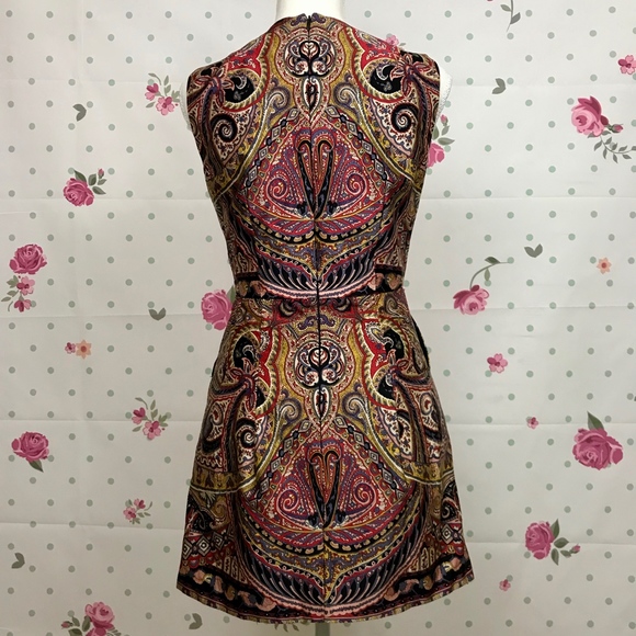 Nanette Lepore Orange Gold Sheath Mini Dress - Picture 6 of 7